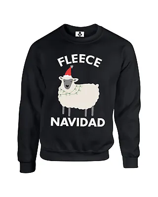 Buy Fleece Navidad Funny Adults Christmas Jumper Feliz Navidad Xmas Sweatshirt • 19.95£