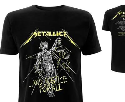 Buy T Shirt Metallica And Justice For All Tracks • 15.99£