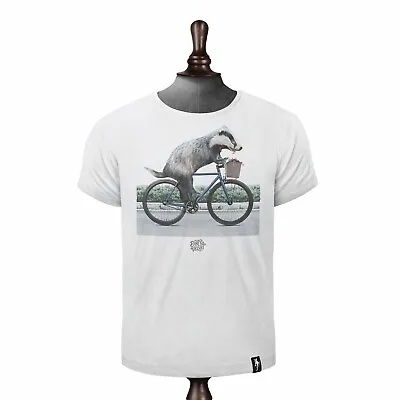 Buy Dirty Velvet Clothing - 100% Organic Cotton 'Biker Badger' T-shirt (XXL & 3XL) • 17.50£