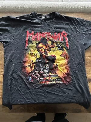 Buy Manowar 1997 Hell On Wheels Your Shirt - Vintage Size XL • 50£