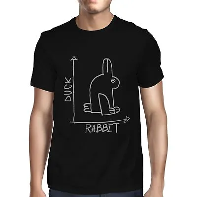 Buy 1Tee Mens Duck Rabbit, Illusion Lesson With Graph T-Shirt • 7.99£