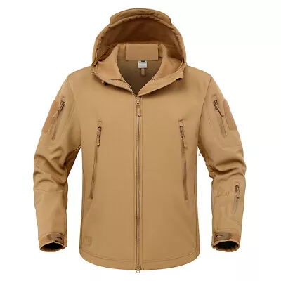 Buy Mens Waterproof Tactical Soft Shell Jacket Coat Army Military Jacket Windbreaker • 23.88£
