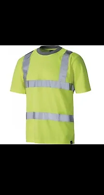 Buy Dickies High Viz Yellow T-Shirt XL SA22080 • 9£