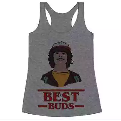 Buy Stranger Things M Best Buds Dustin Racerback Tank Friendship Tee • 23.61£