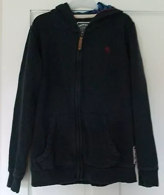 Buy Fat Face Boys 10-11 Warm Zip Up Hoodie, Navy With Campervan On Back. Good Used   • 4£