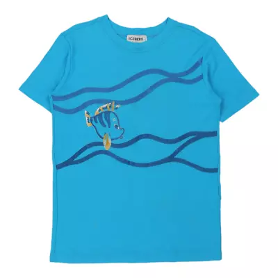 Buy Flounder, The Little Mermaid Iceberg T-Shirt - XL Blue Cotton Blend • 111.99£