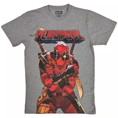 Buy Official Licensed  Deadpool With A Knife & A Gun T-shirt New Size's M-xl • 15.50£