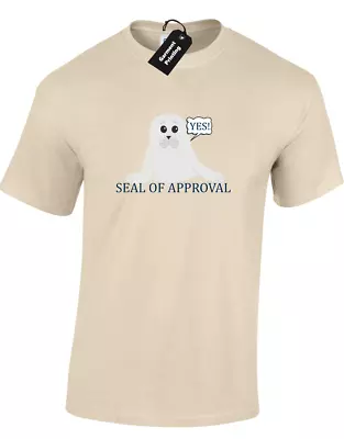 Buy Seal Of Approval Mens T Shirt Tee Funny Printed Design Cute Animal Joke Humour • 7.99£