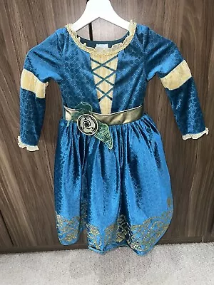 Buy Authentic Disney Parks Castle Collection Merida Brave Dress Age 4 • 22.74£