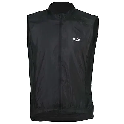 Buy Oakley Jawbreaker Road Jersey Cycling Lighweight Vest Mens Top Black 412484 02E • 33.59£