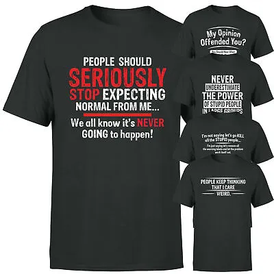 Buy Funny Mens T Shirt Sarcastic Sarcasm Humour Joke Quote Novelty Black Tee#P1#OR#5 • 9.99£