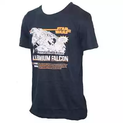 Buy NEW Star Wars Millennium Falcon Navy T-Shirt Medium LICENSED Official Hyperdrive • 9.99£