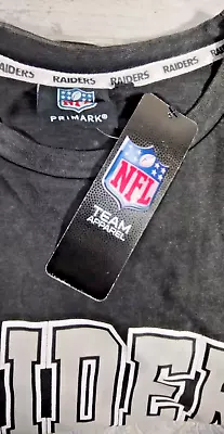 Buy NFL Raiders T Shirt Top XL 44  Chest NWT Charcoal Grey • 16.99£