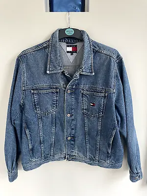 Buy Tommy Hilfiger Denim Jacket With Patch Size XL • 50£