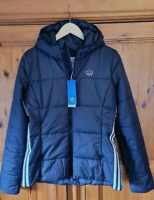 Buy Adidas Originals Slim Trefoil Padded Jacket Black Size 12 *New With Tags* Puffer • 26£