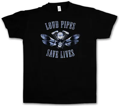 Buy LOUD PIPES SAVE LIVES T-SHIRT - Live To Biker SAMCRO Rocker Ride Club SOA Shirt • 21.54£