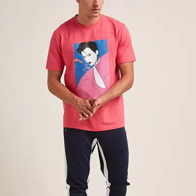Buy Patrick Nagel Art Mens Small Pink T-Shirt 80s Nail Salon Forever 21 Official  • 20£