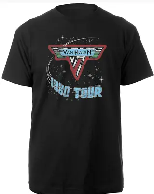 Buy Van Halen Unisex T-shirt: 1980 Tour Official Merch New Size Large • 19.79£