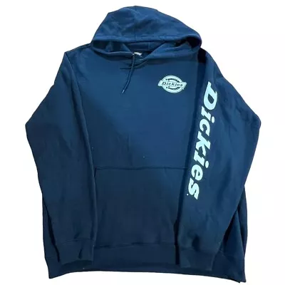 Buy Dickies Baggy Hoodie Sweatshirt Blue 4XL XXXXL Heavweight Men Spellout Jumper 12 • 24.99£