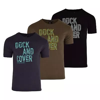 Buy Mens Duck And Cover Camo Branded Crew Neck Short Sleeve T-Shirt Cotton Tee Top • 12.99£