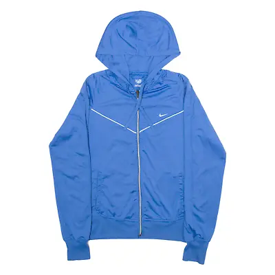 Buy NIKE Slim Fit Womens Track Jacket Blue Hooded L • 27.99£