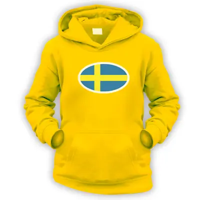Buy Swedish Flag Kids Hoodie -x9 Colours- Gift Present Football Cup Sweden Hockey • 27.95£