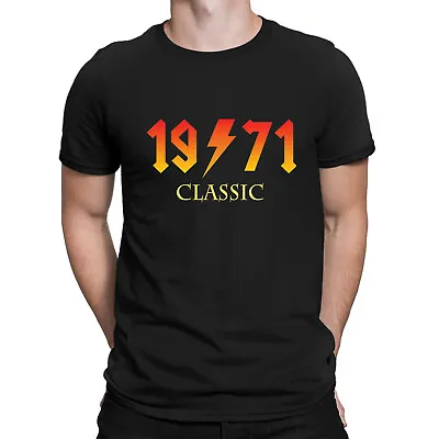 Buy 51st Birthday Gift T Shirt Classic Rock 1971 Mens Tee Top • 9.99£