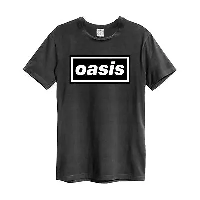 Buy Official Oasis Logo T-Shirt Unisex Black Short Sleeve Band Tee Top Size S-XL • 27.99£