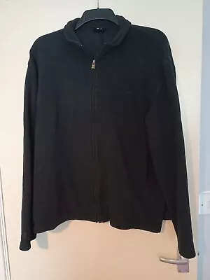 Buy Men's Next Black Thin Fleece Jacket Size XL • 8.50£