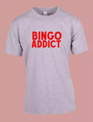 Buy Men Womens Tee Tshirt Bingo Adict Oldies Night Out Numbers Cool Gift Mum Dad New • 15.89£