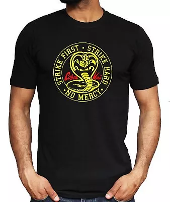 Buy Cobra Kai T-shirt Mens Cobra Kai Gift The Karate Kid  Retro Tv Show Martial Tee  • 9.49£