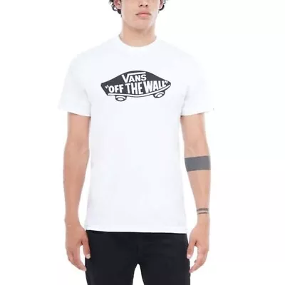 Buy Vans Mens Off The Wall Logo T-Shirt / White Black / RRP £25 • 10£