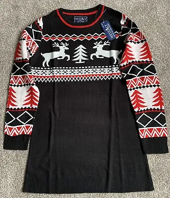 Buy West Ace Reindeer Christmas Jumper Dress Size L Brand New • 10£