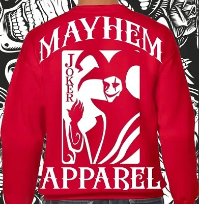 Buy Mayhem Apparel Brand Joker Sweater Hoodie  Tattoo Clothing Motorcycles • 40£