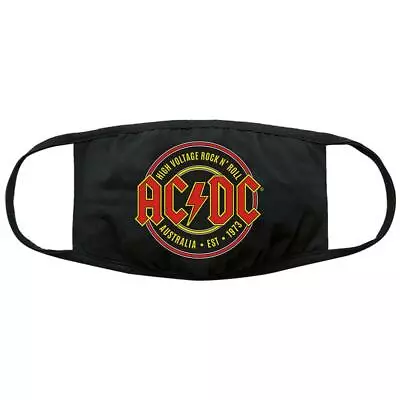 Buy Official Licensed - Ac/dc - Established 1973 Face Mask Rock Angus • 13.99£