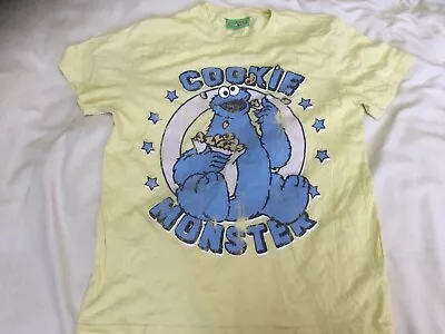Buy Vintage Mens Genuine Topman Seasame Street Cookie Monster T Shirt Top Medium Vgc • 4.99£
