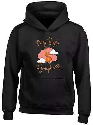 Buy Cello Instrument Kids Hoodie My Soul's Symphony Music Boys Girls Gift Top • 13.99£