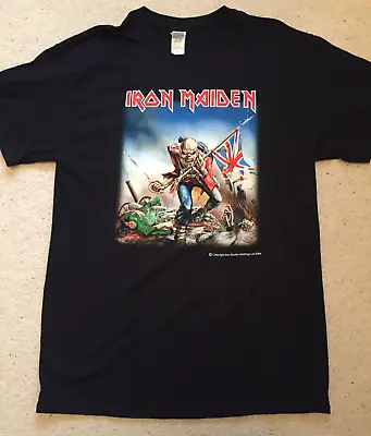 Buy Iron Maiden The Trooper Official Gildan T Shirt Backprint (L) Piece Of Mind • 19.99£