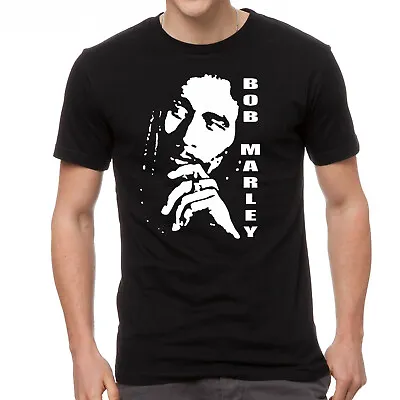 Buy Bob Marley Rasta Reggae One Love Jah Weed Ganja Black Navy T-shirt • 9.99£