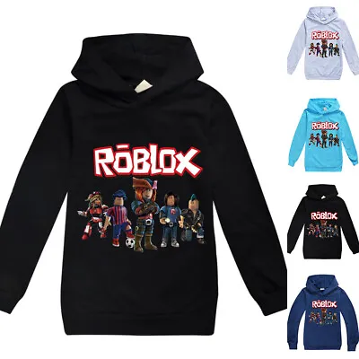 Buy Kids Boys Girls Roblox Hoodie Sweatshirt Pullover Jumper Hooded Casual Top • 9.23£