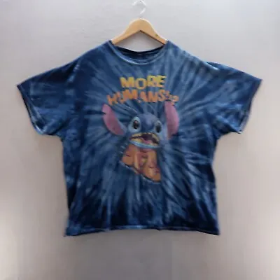 Buy Vintage 90s Lilo Stitch T Shirt 2XL Blue Disney Tomorrowland Magic Kingdom * • 28.34£