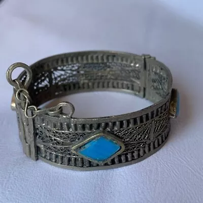 Buy Rare Extremely Ancient Bracelet Viking Silver Color Artifact Authentic Stunning • 27.40£