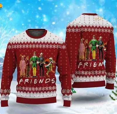 Buy Christmas Friends Elf Home Alone Grinch Christmas Ugly Sweater Grinch Christmas • 32.21£
