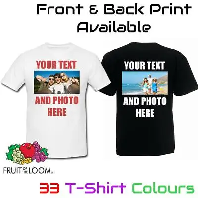 Buy Personalised T Shirt Custom Photo Your Image Text Here Printed Stag Do Hen Party • 14.50£