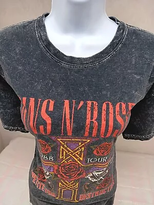 Buy Guns N' Roses Appetite For Destruction 1988 Tour Shirt Small Black Acid Wash  • 18.89£