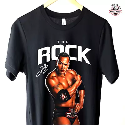 Buy WWE Wrestling Superstars THE ROCK Heavy Cotton Quality T-Shirt S-3XL • 26.68£