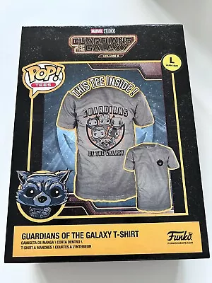 Buy Funko Pop Tees Guardians Of The Galaxy Volume 3  T-shirt Unisex Large Grey • 12.99£