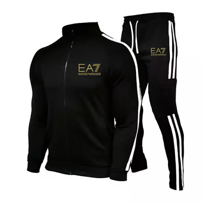 Buy 2pcs Mensboss Full Zip Tracksuit Hoodie Jogger Sweatshirt Jacket Pants Sets//M,L • 29.88£