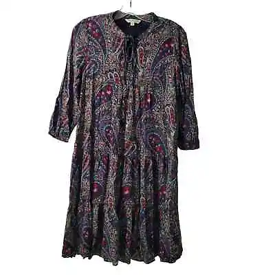 Buy Thursday Island Urban Vintage Life Boho Shift Lined Dress Size S 12222-0492 • 20.79£