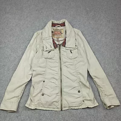 Buy Khujo Womens Jacket XXL Cotton Beige/Grey Leisure Transitional MANDRA 2XL • 29.99£